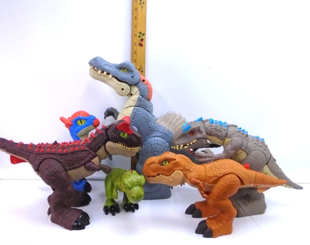 Imaginext Jurassic World Park Dinosaurs Lot Mattel Spinosaurus Mega Mouth T-Rex - Picture 2 of 16
